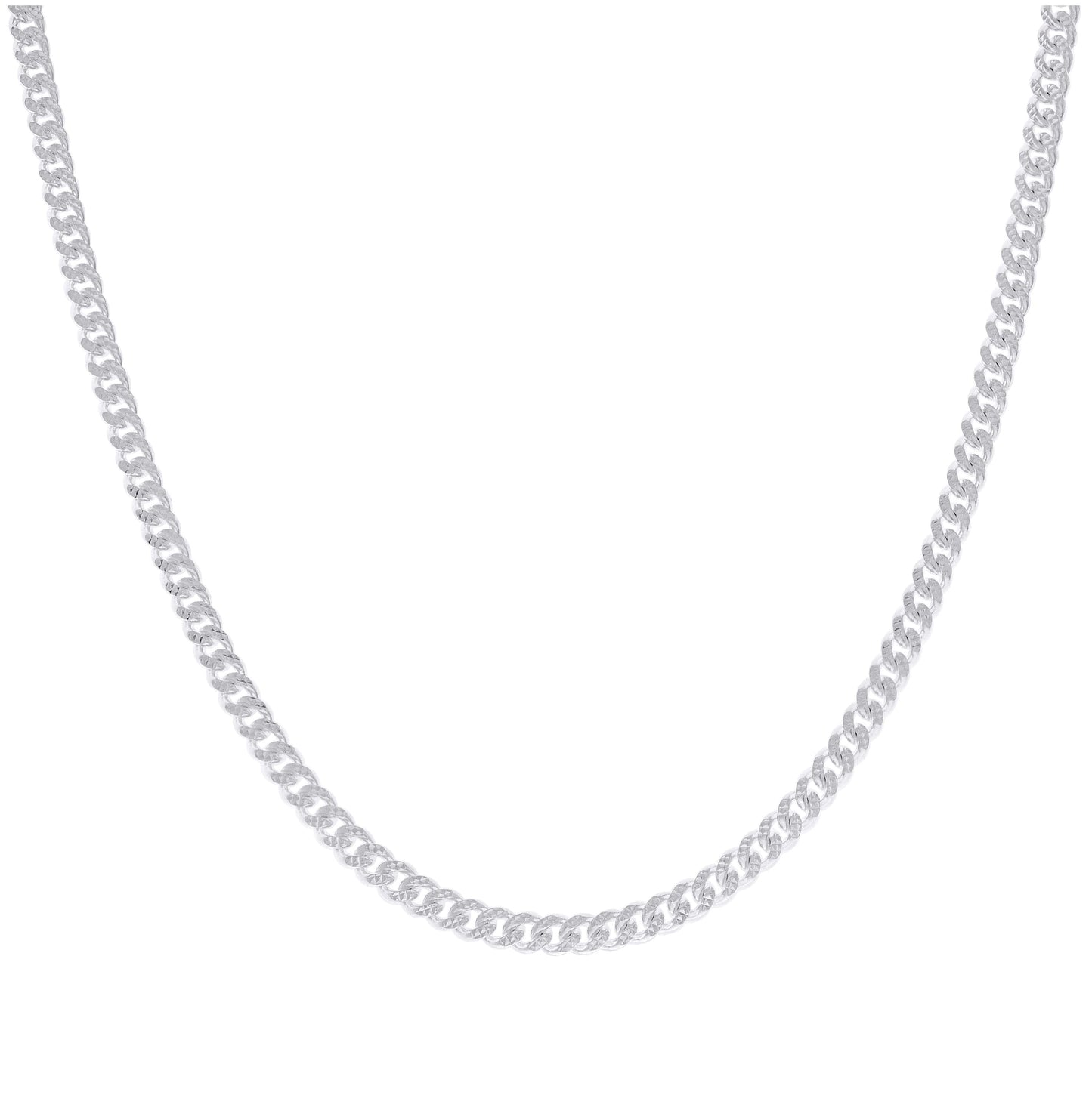 Sterling Silver Or Rhodium Plated Solid Miami Cuban Pyramid Chain