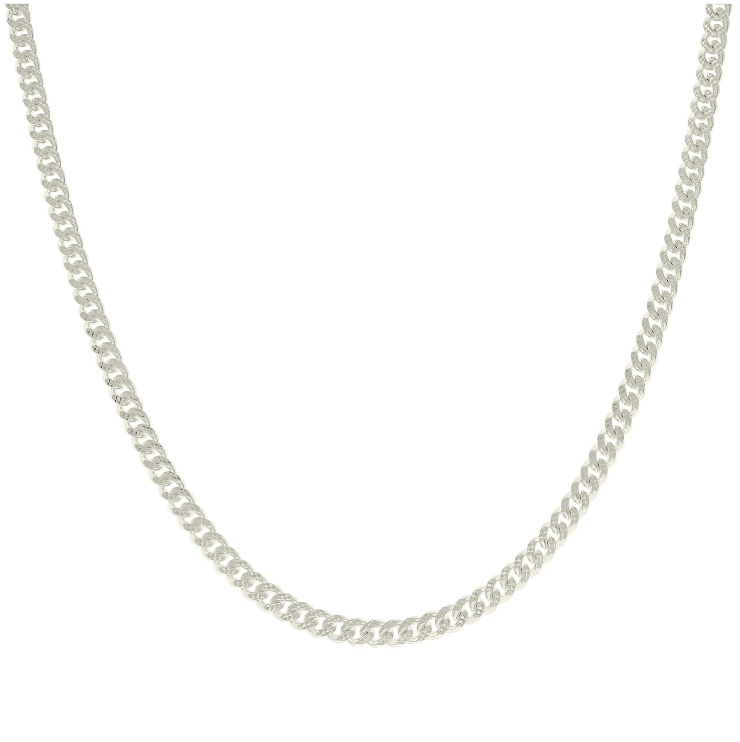 Sterling Silver Or Rhodium Plated Solid Miami Cuban Pyramid Chain