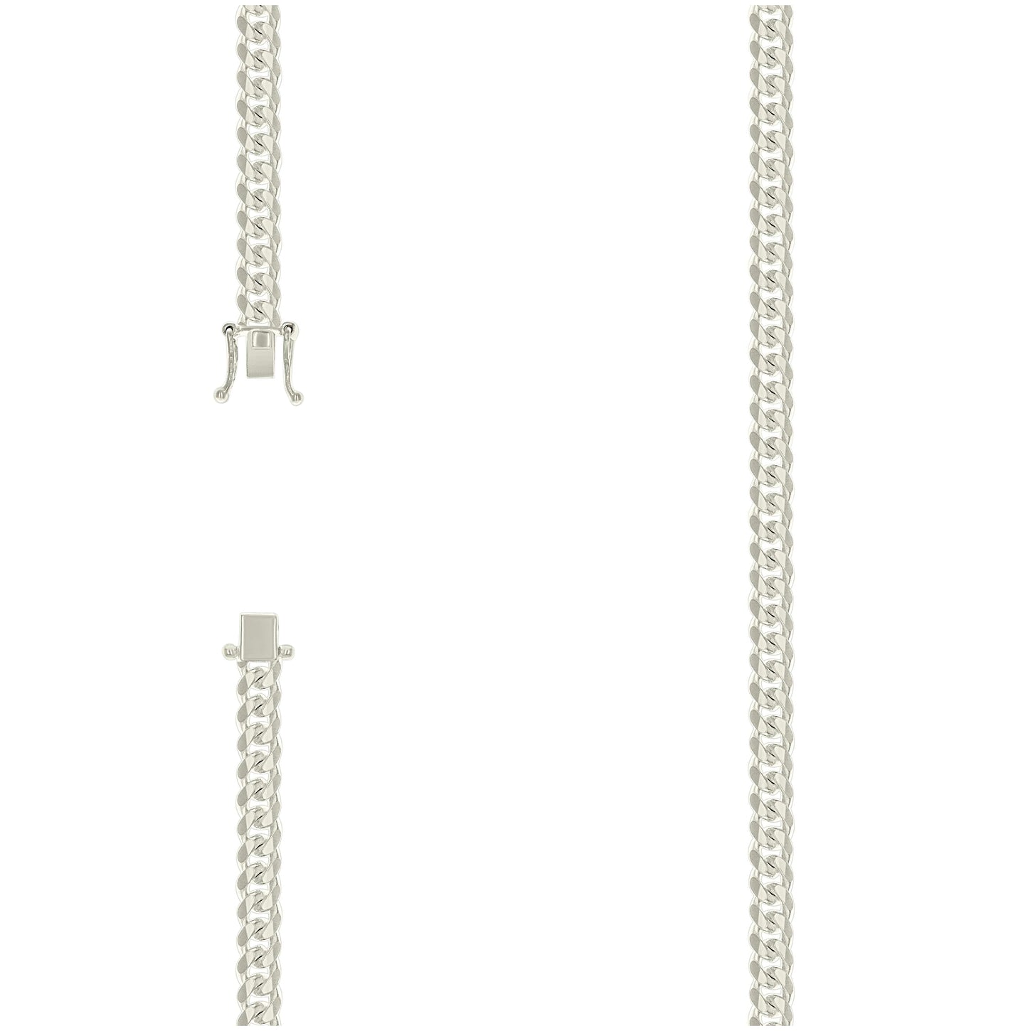 Sterling Silver Solid Miami Cuban Chain