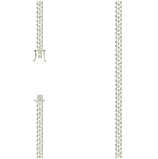 Sterling Silver Solid Miami Cuban Chain