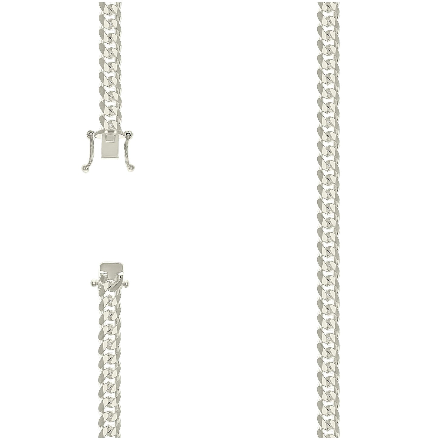 Sterling Silver Solid Miami Cuban Chain