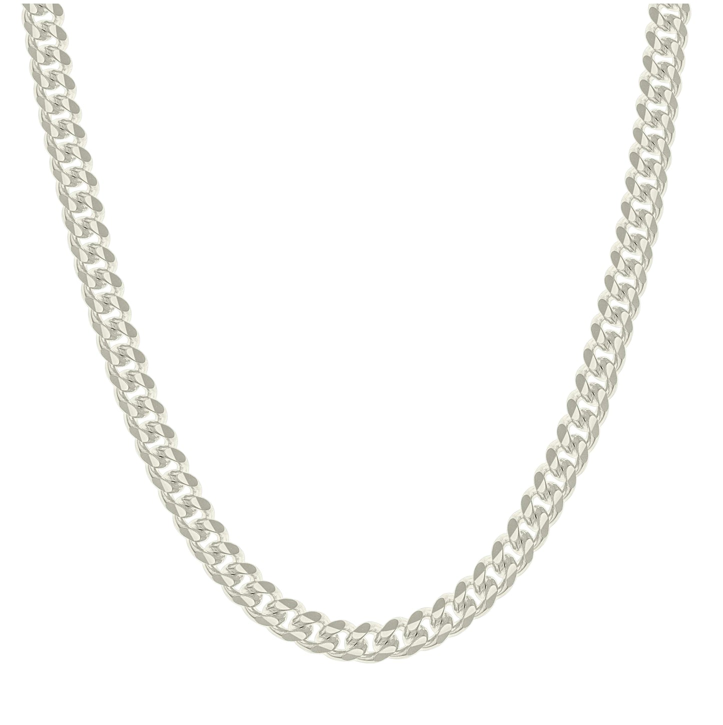 Sterling Silver Solid Miami Cuban Chain
