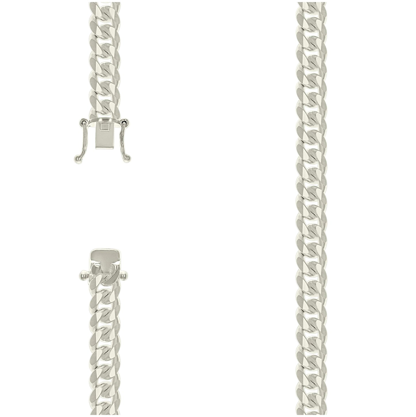 Sterling Silver Solid Miami Cuban Chain