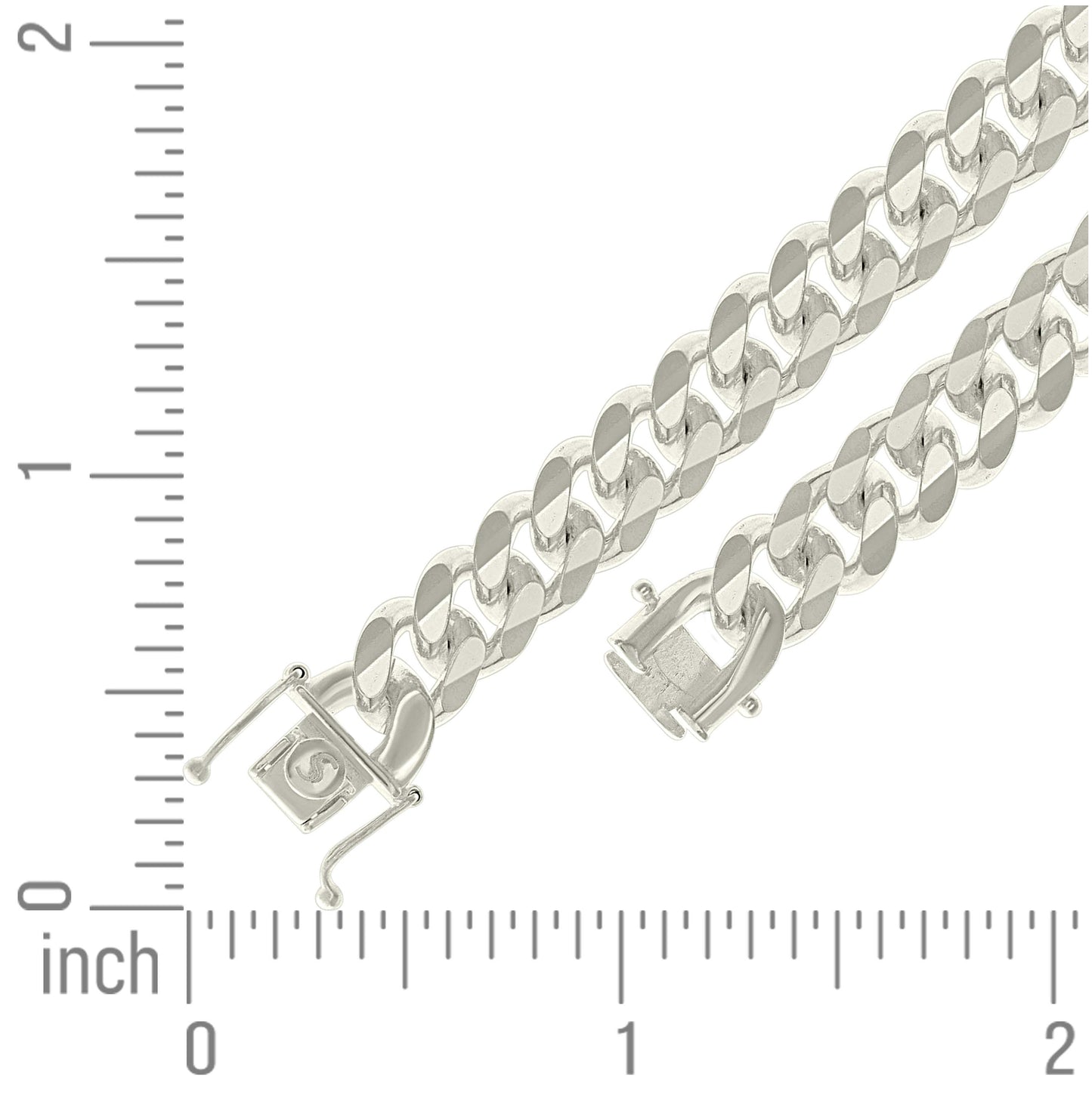 Sterling Silver Solid Miami Cuban Chain