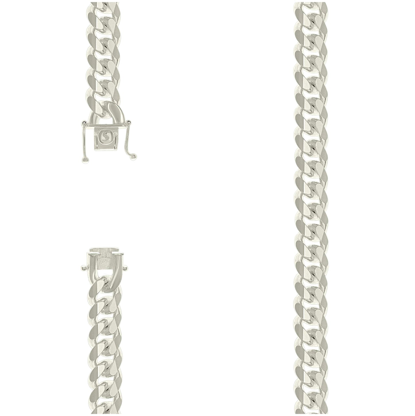 Sterling Silver Solid Miami Cuban Chain
