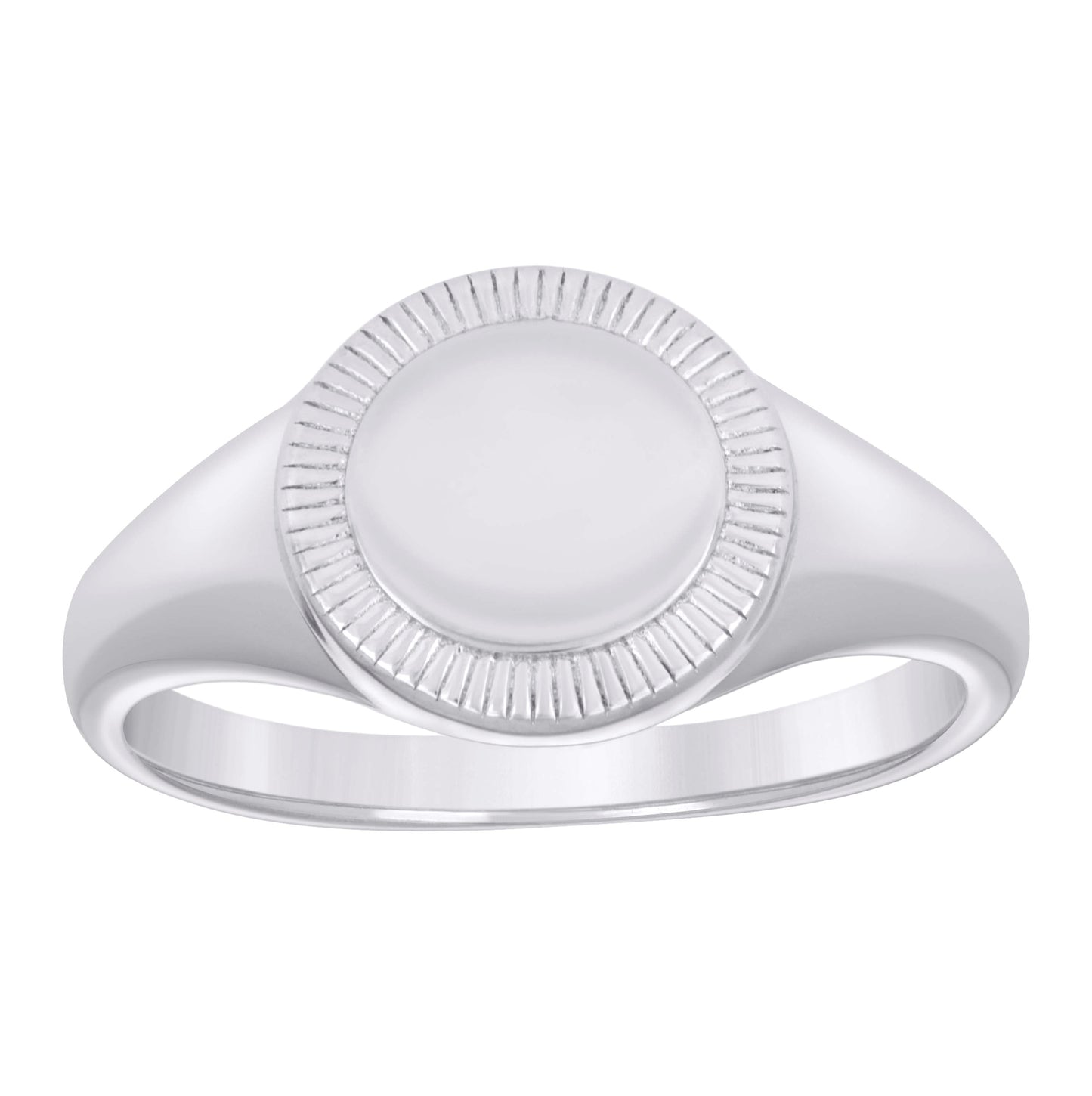 Sterling Silver Men's Signet Bridal Anniversary Wedding Engagement Band Ring