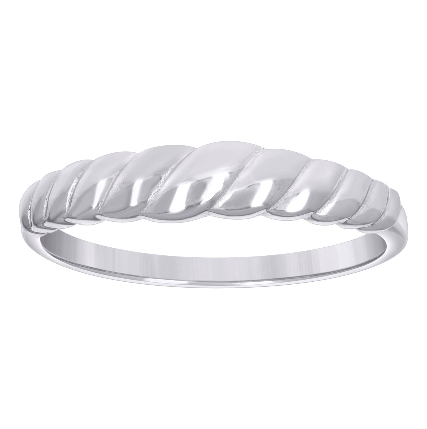 Sterling Silver Womens Weaving Twisted Fashion Bridal Anniversary Wedding Engagement Band Ring