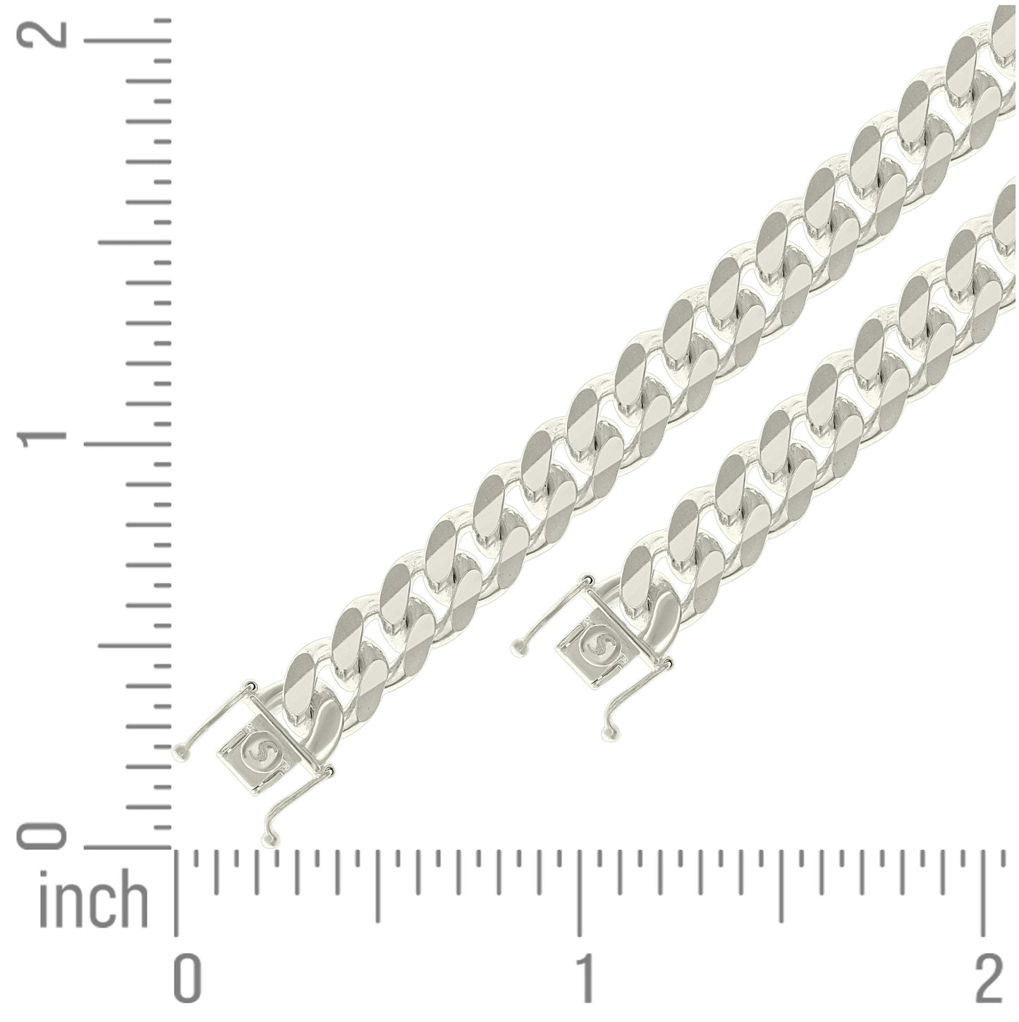 Sterling Silver Solid Miami Cuban Chain