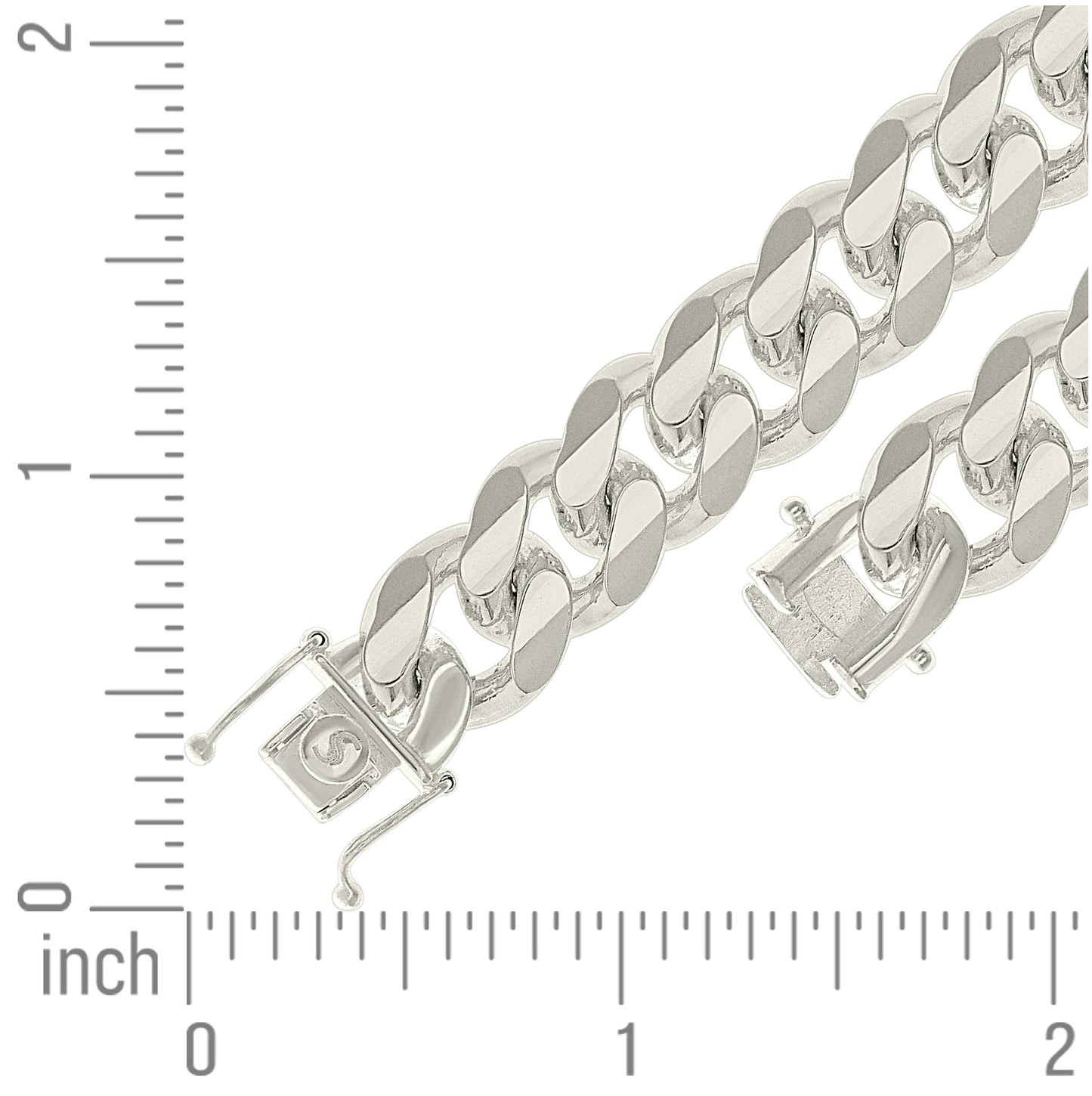 Sterling Silver Solid Miami Cuban Chain