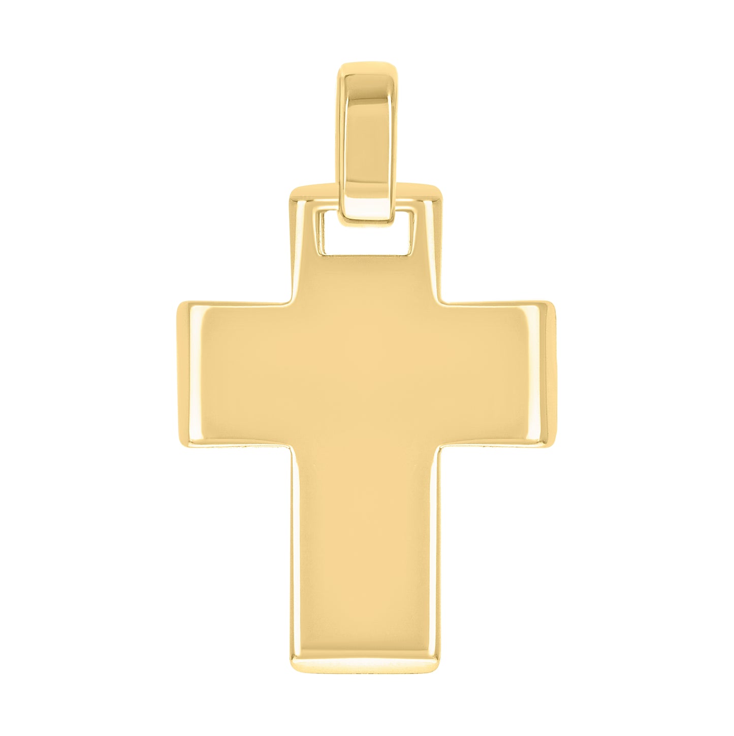 Sterling Silver Unisex Without Cubic Zirconia Cross Religious Charm Pendant