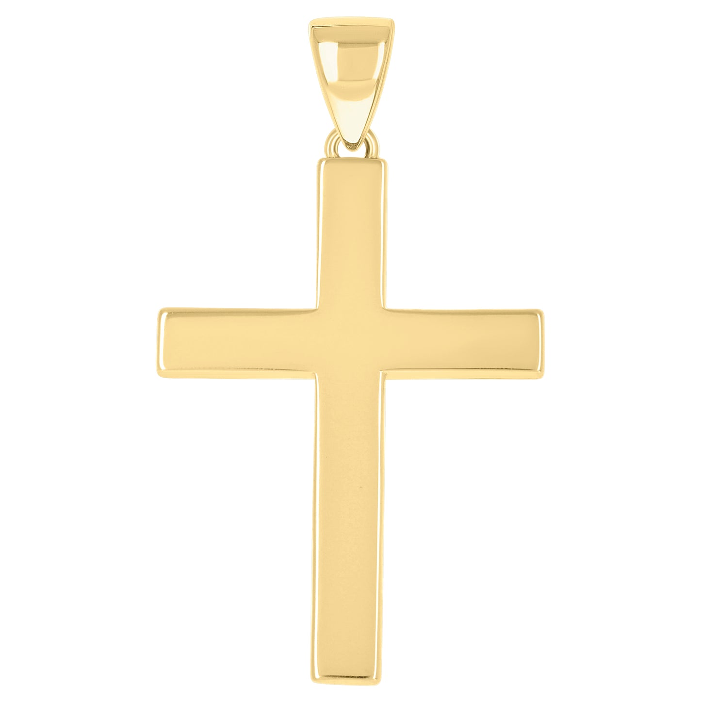 Sterling Silver Unisex Without Cubic Zirconia Cross Religious Charm Pendant