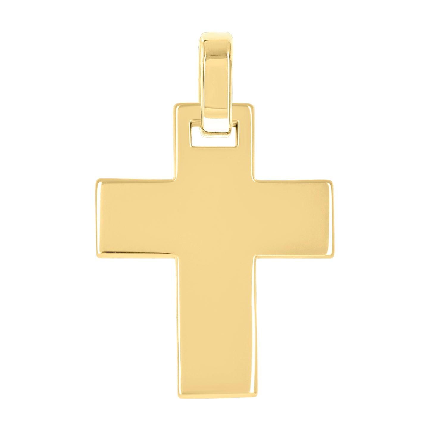 Sterling Silver Unisex Without Cubic Zirconia Cross Religious Charm Pendant