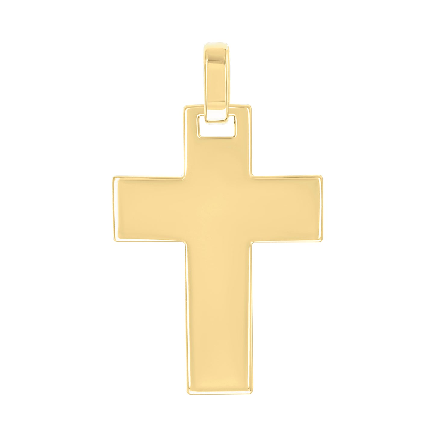 Sterling Silver Unisex Without Cubic Zirconia Cross Religious Charm Pendant