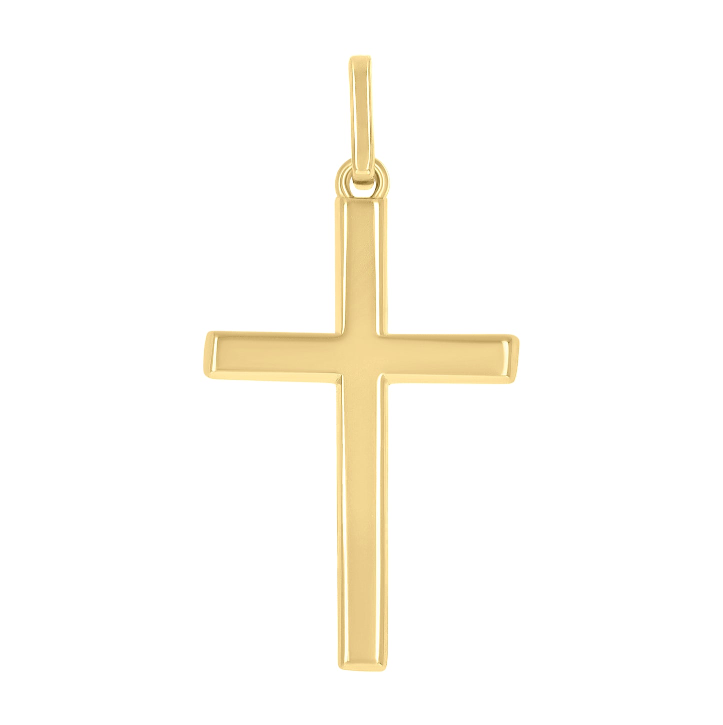 Sterling Silver Unisex Without Cubic Zirconia Cross Religious Charm Pendant