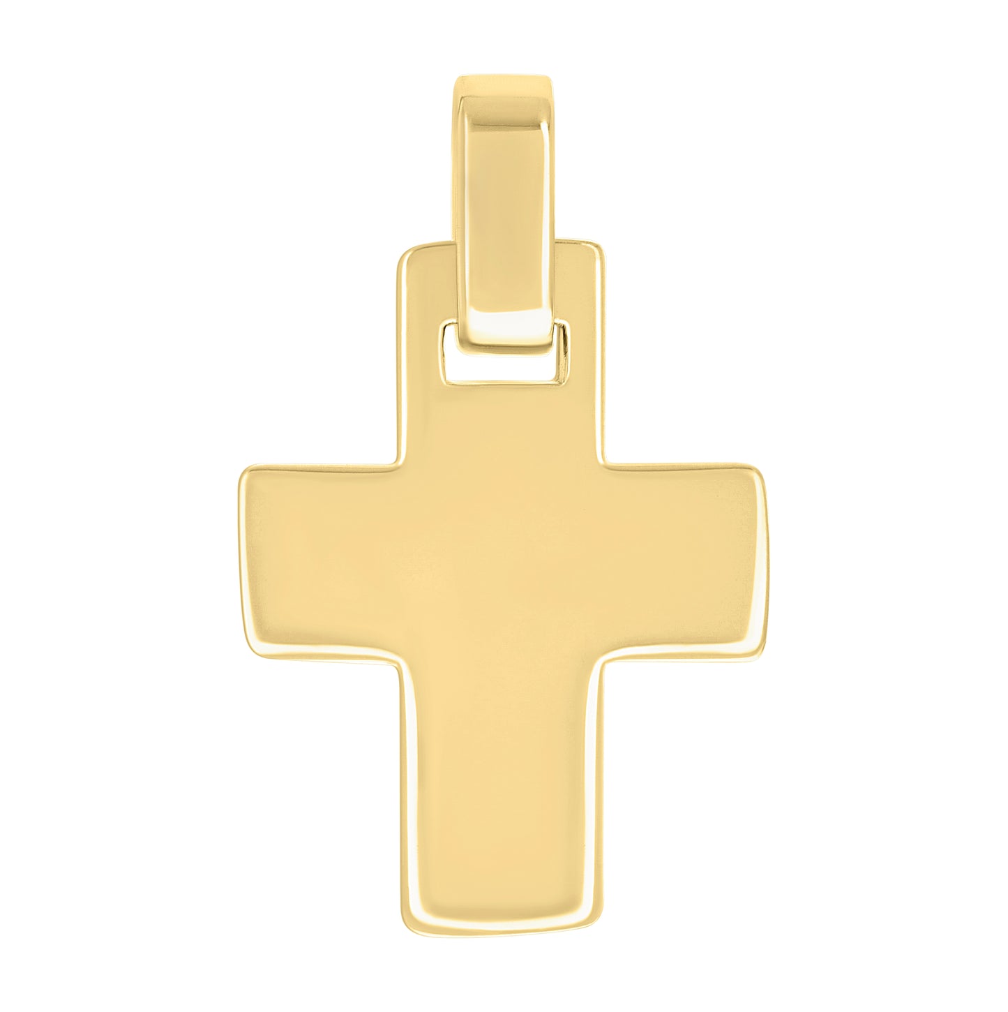Sterling Silver Unisex Without Cubic Zirconia Cross Religious Charm Pendant