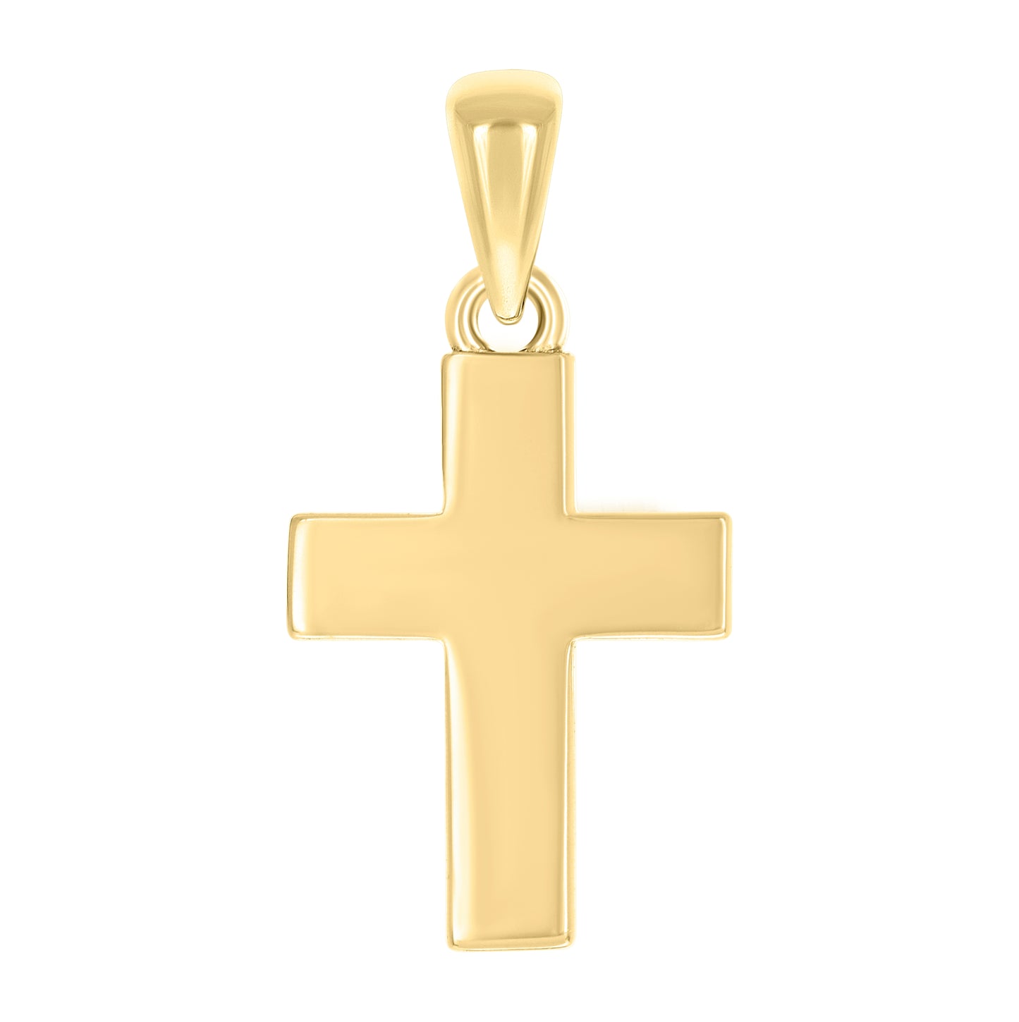 Sterling Silver Unisex Without Cubic Zirconia Cross Religious Charm Pendant
