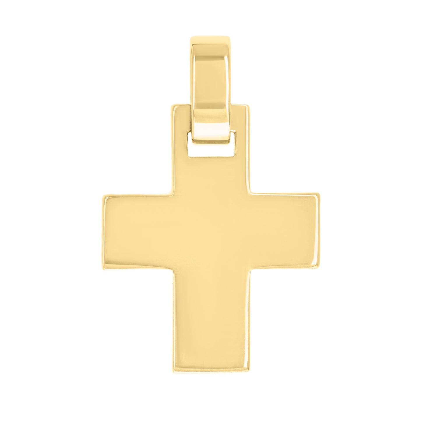 Sterling Silver Unisex Without Cubic Zirconia Cross Religious Charm Pendant