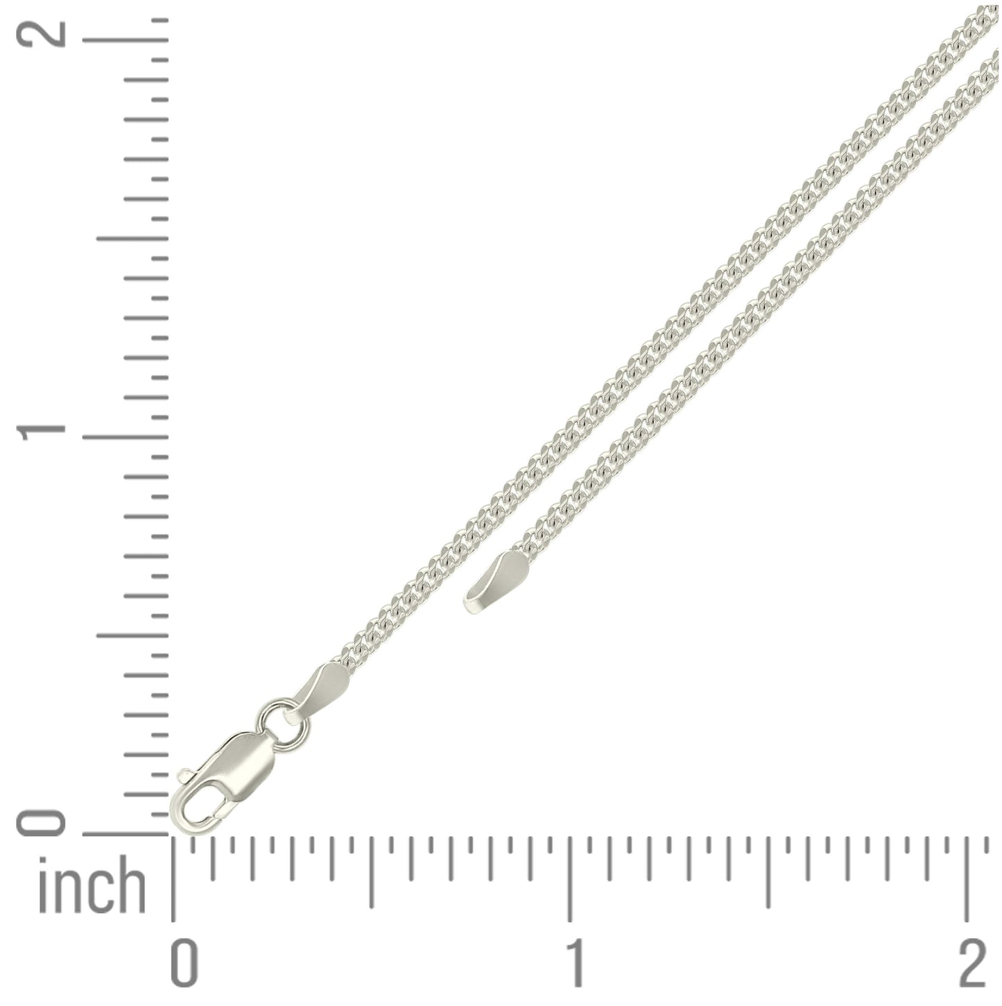 Sterling Silver Solid Miami Cuban Chain