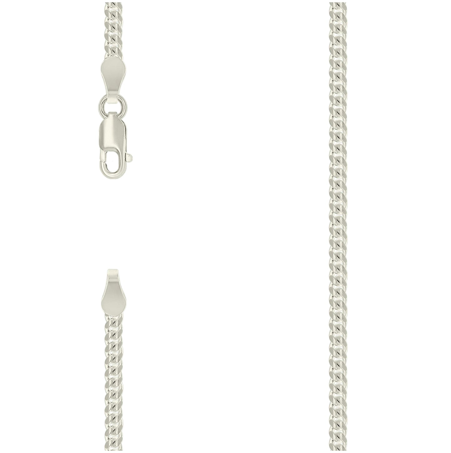 Sterling Silver Solid Miami Cuban Chain