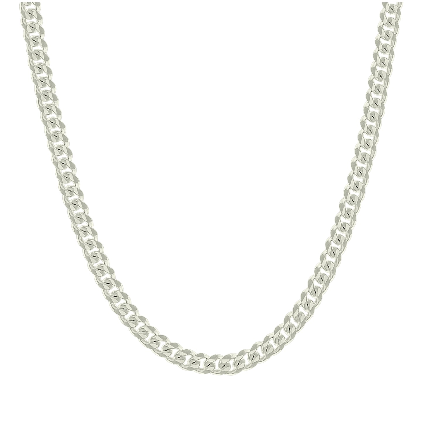 Sterling Silver Solid Miami Cuban Chain