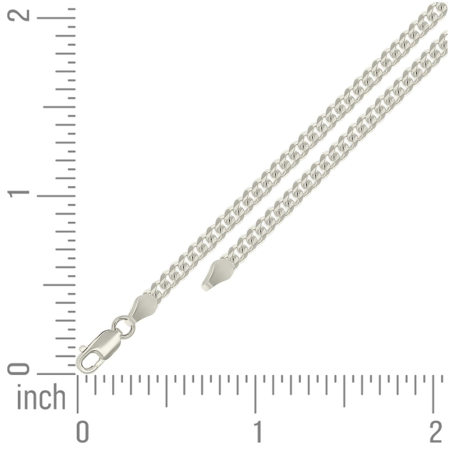 Sterling Silver Solid Miami Cuban Chain