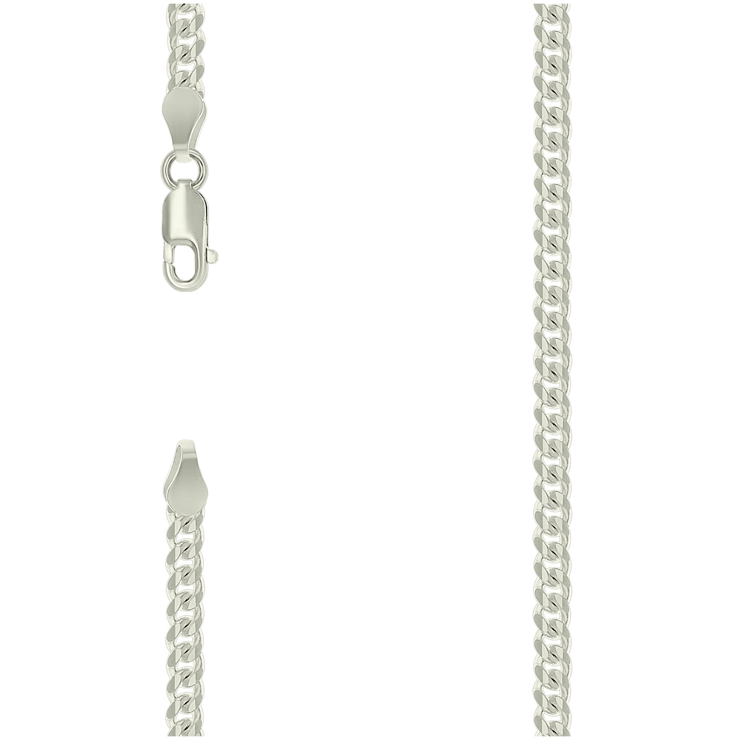 Sterling Silver Solid Miami Cuban Chain