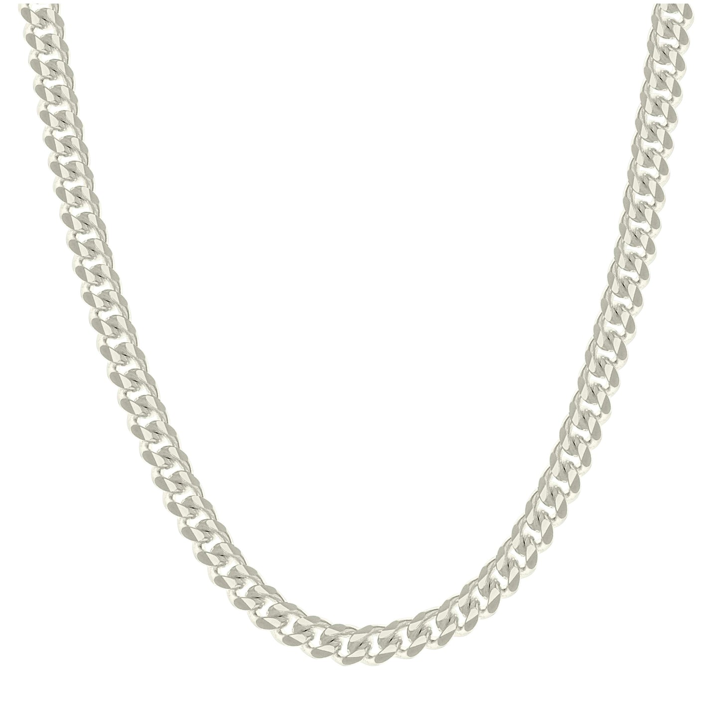 Sterling Silver Solid Miami Cuban Chain