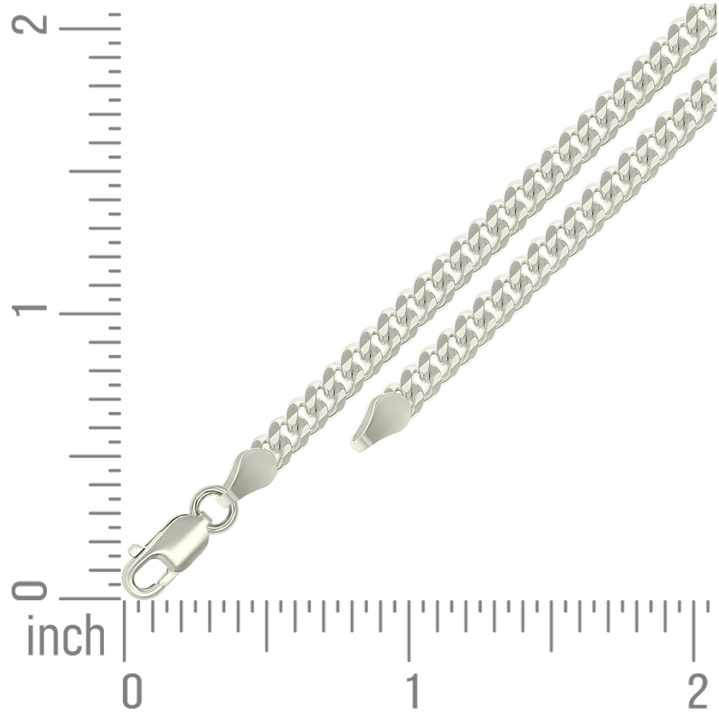 Sterling Silver Solid Miami Cuban Chain
