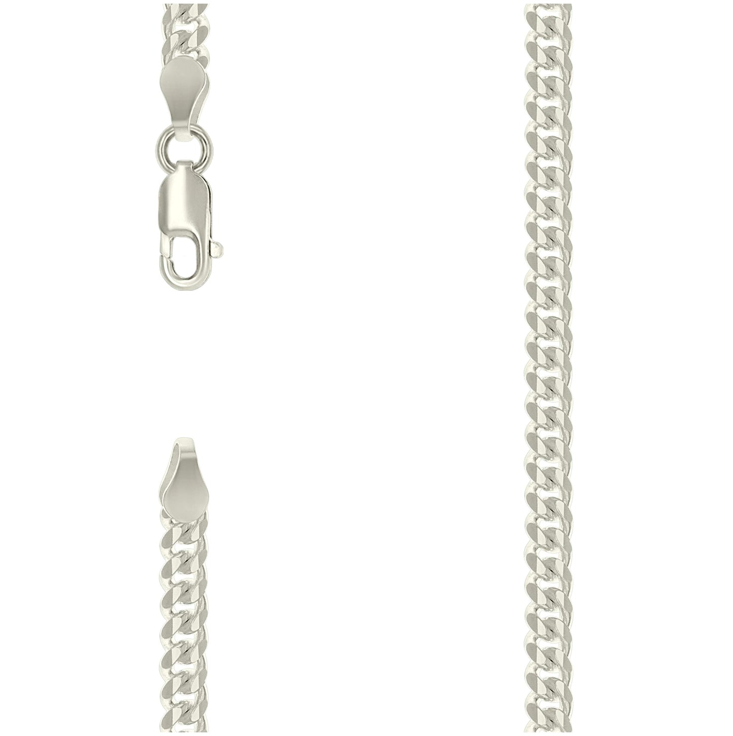Sterling Silver Solid Miami Cuban Chain