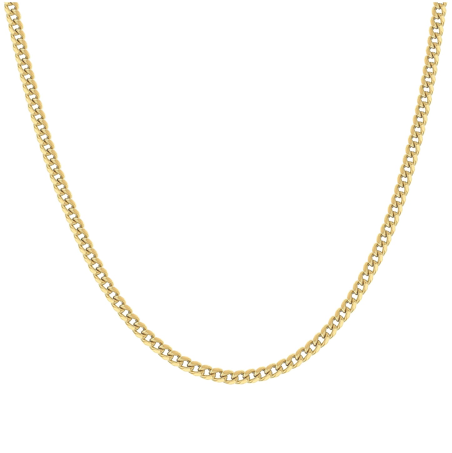 Sterling Silver Rhodium Plated Or Yellow Tone Hollow Miami Cuban Chain