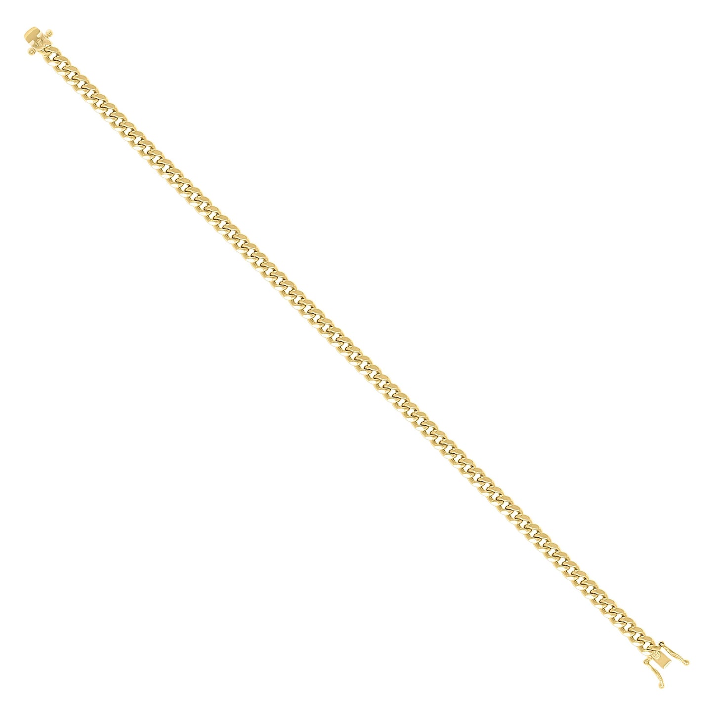 Sterling Silver Rhodium Plated Or Yellow Tone Hollow Miami Cuban Chain