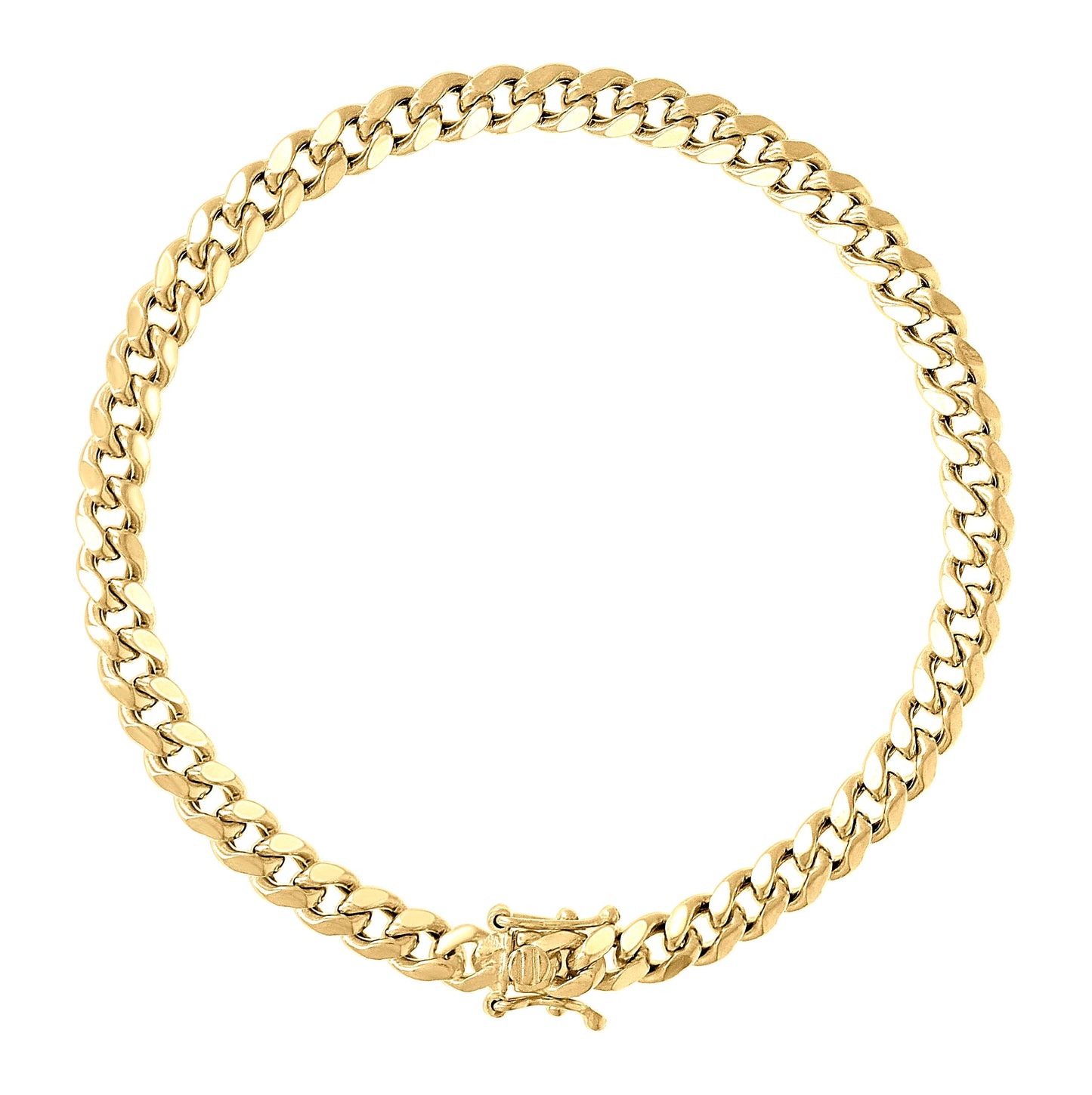 Sterling Silver Rhodium Plated Or Yellow Tone Hollow Miami Cuban Chain