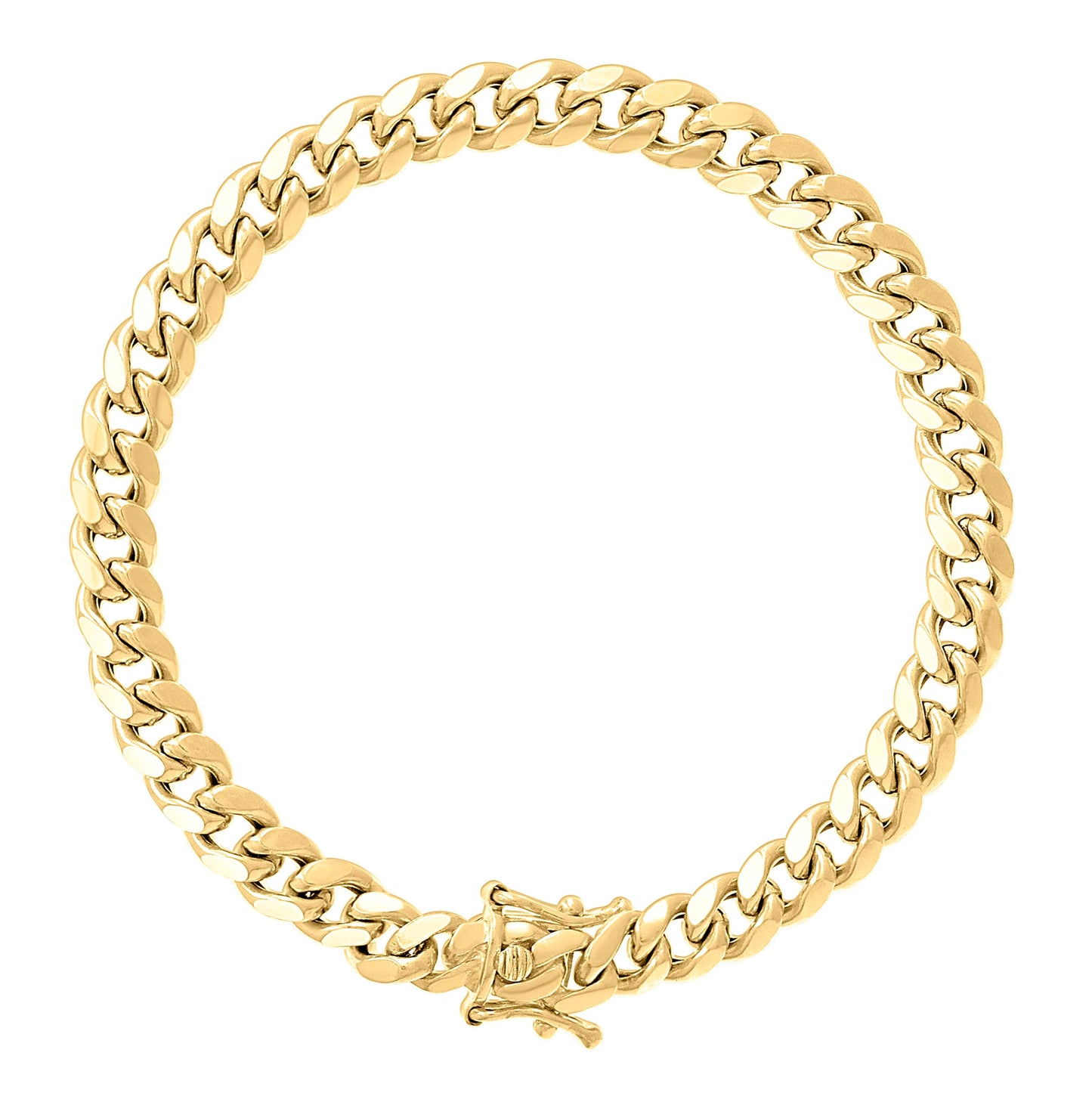 Sterling Silver Rhodium Plated Or Yellow Tone Hollow Miami Cuban Chain