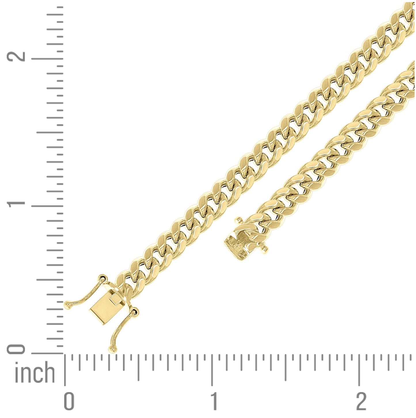Sterling Silver Rhodium Plated Or Yellow Tone Hollow Miami Cuban Chain