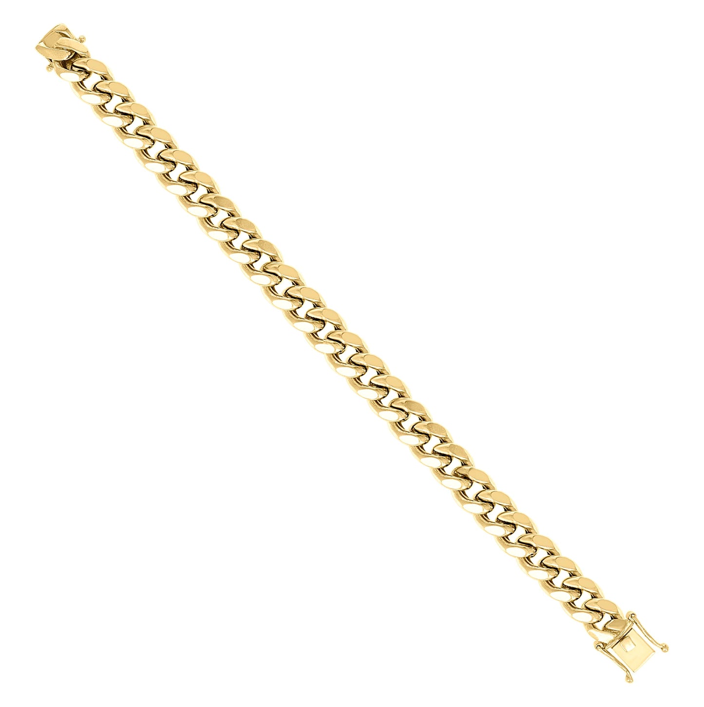 Sterling Silver Rhodium Plated Or Yellow Tone Hollow Miami Cuban Chain
