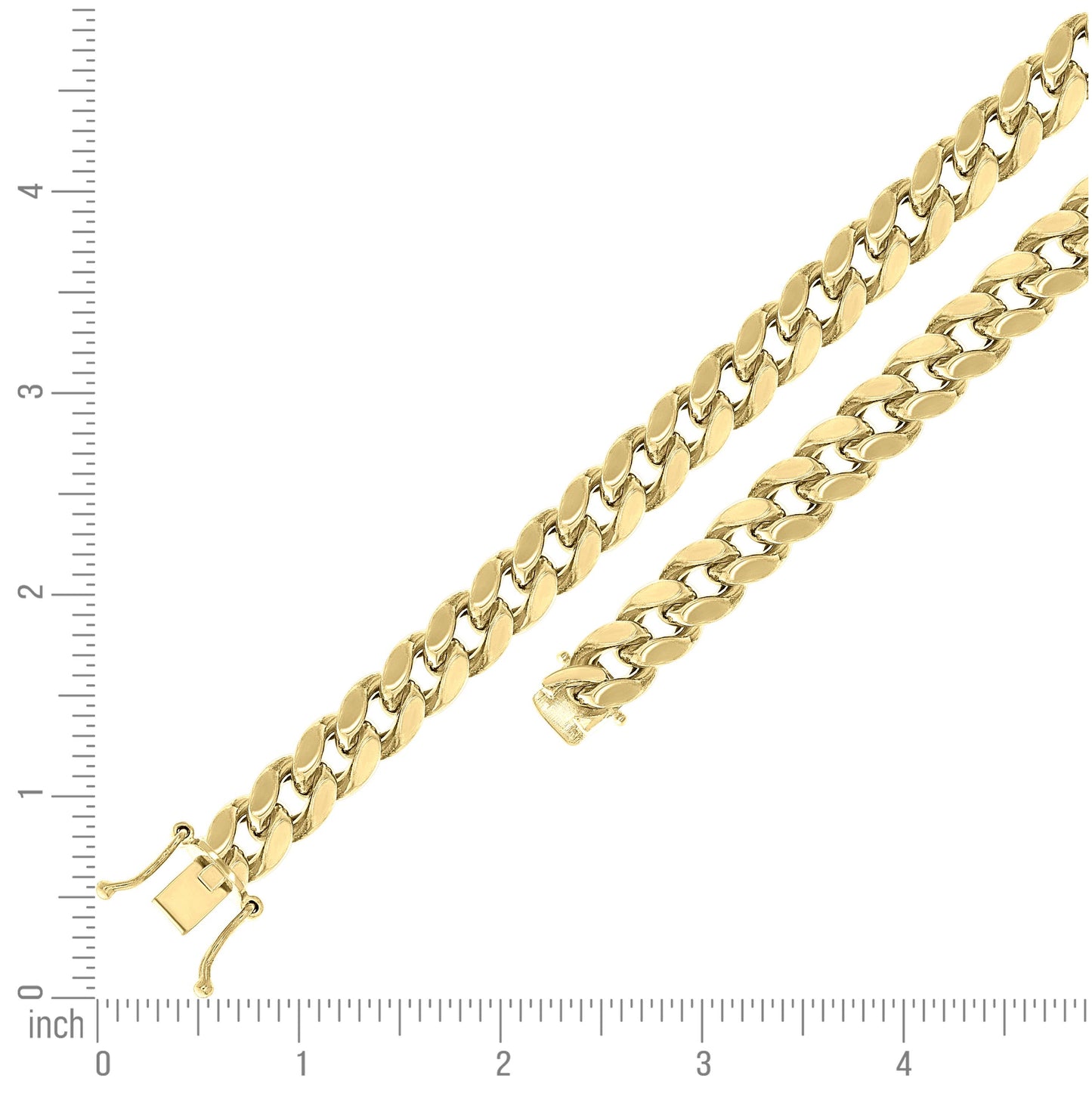 Sterling Silver Rhodium Plated Or Yellow Tone Hollow Miami Cuban Chain