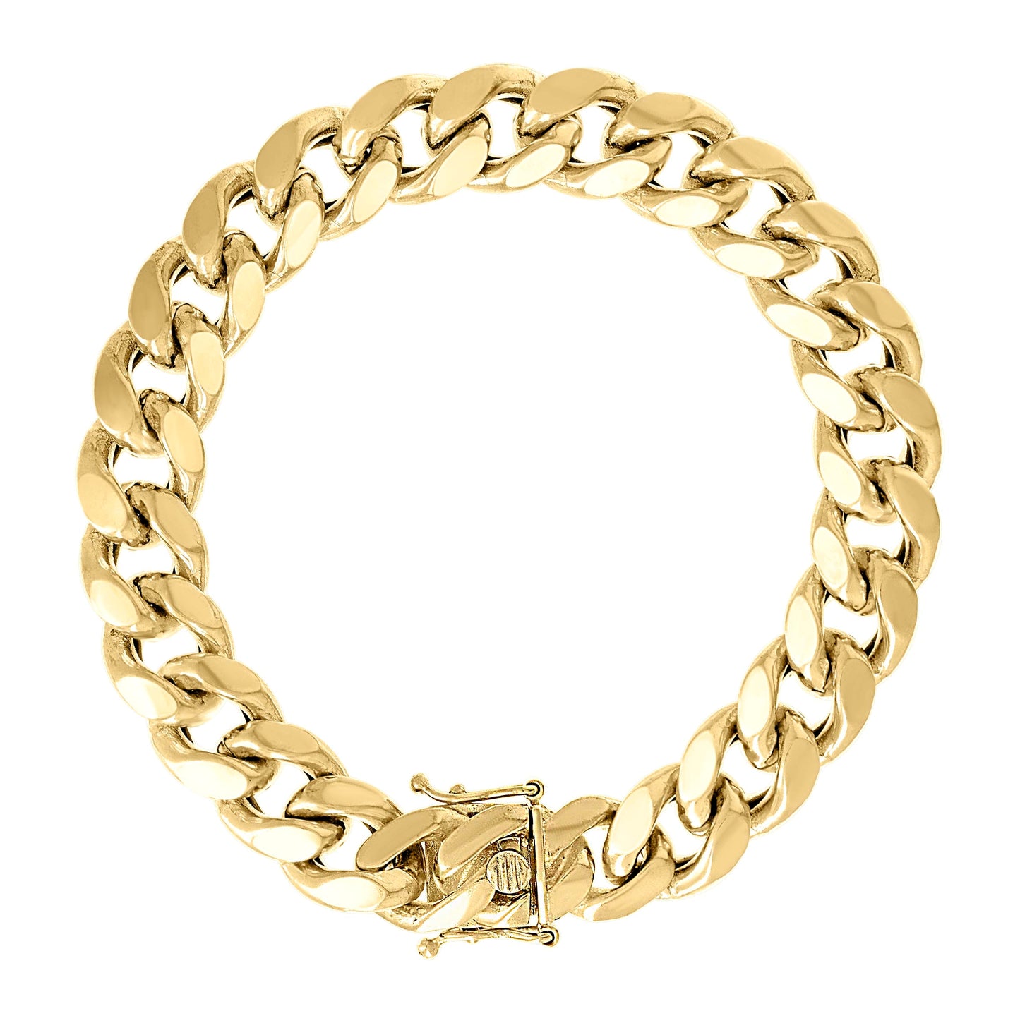 Sterling Silver Rhodium Plated Or Yellow Tone Hollow Miami Cuban Chain