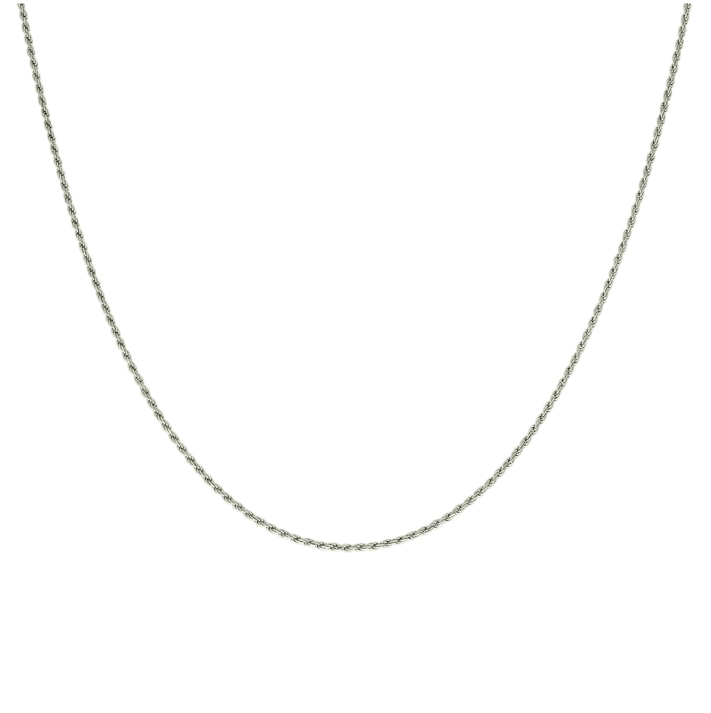 Sterling Silver Solid Rope Silver Chain