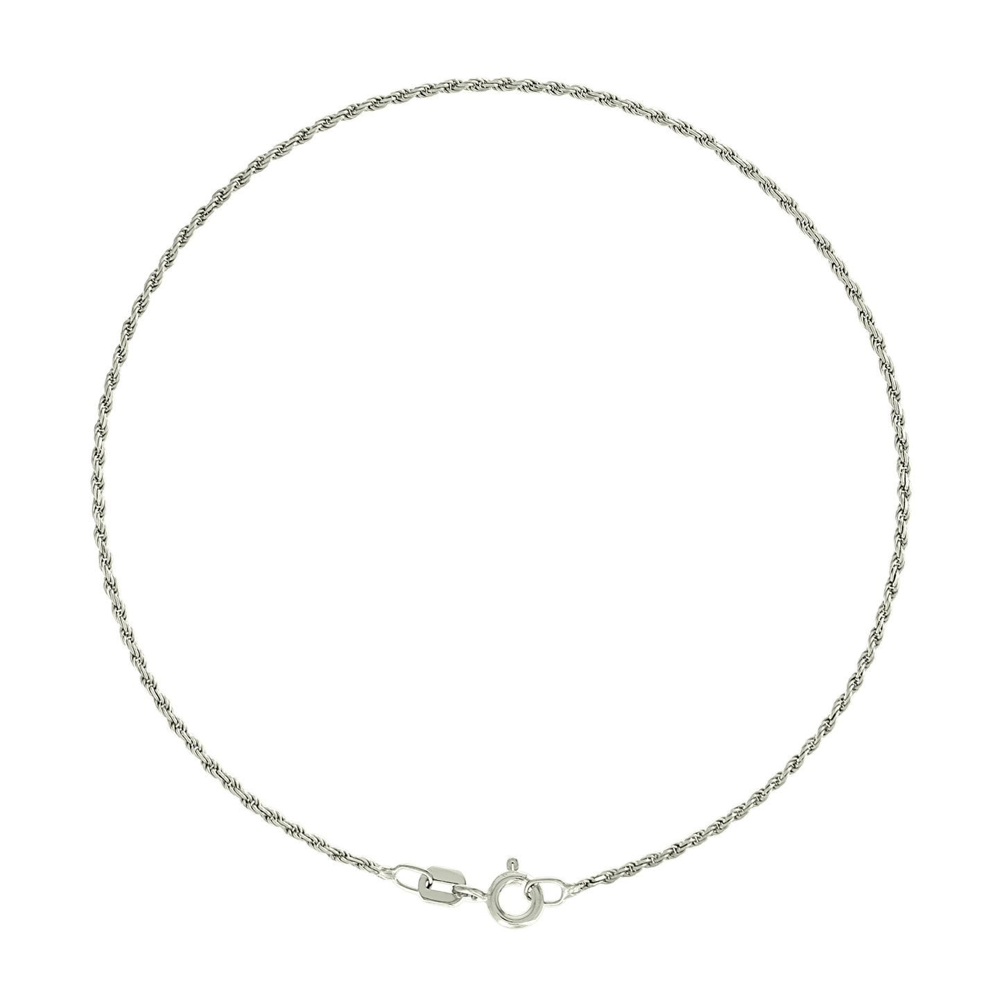Sterling Silver Solid Rope Silver Chain