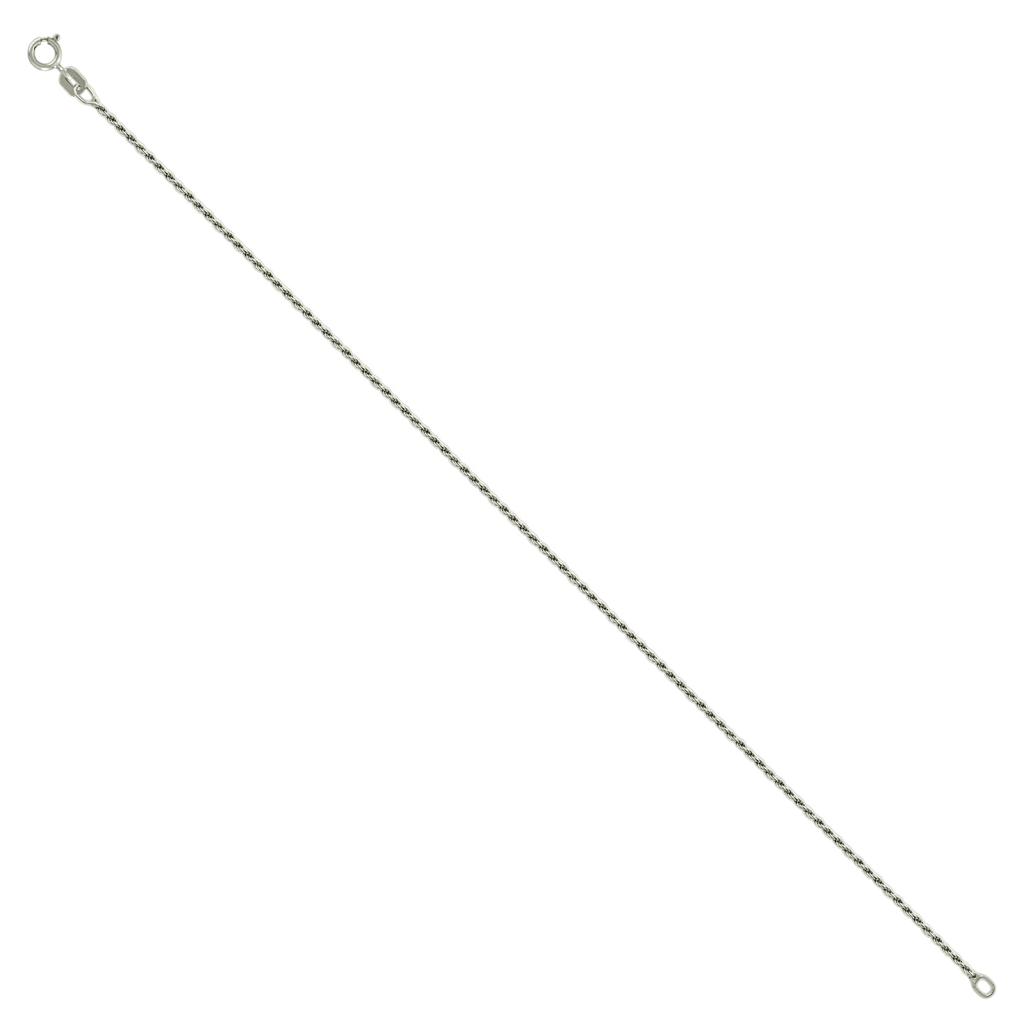 Sterling Silver Solid Rope Silver Chain
