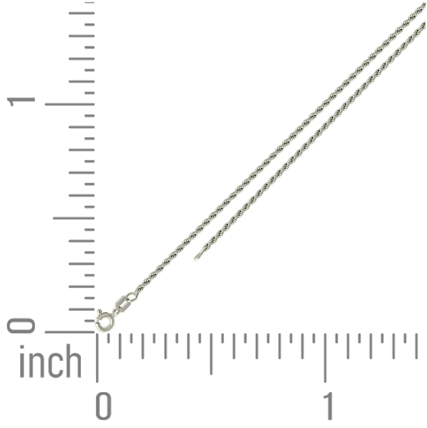 Sterling Silver Solid Rope Silver Chain