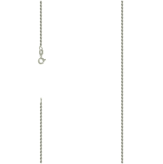 Sterling Silver Solid Rope Silver Chain