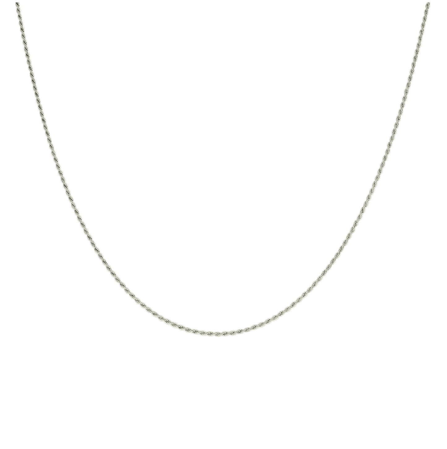 Sterling Silver Solid Rope Silver Chain