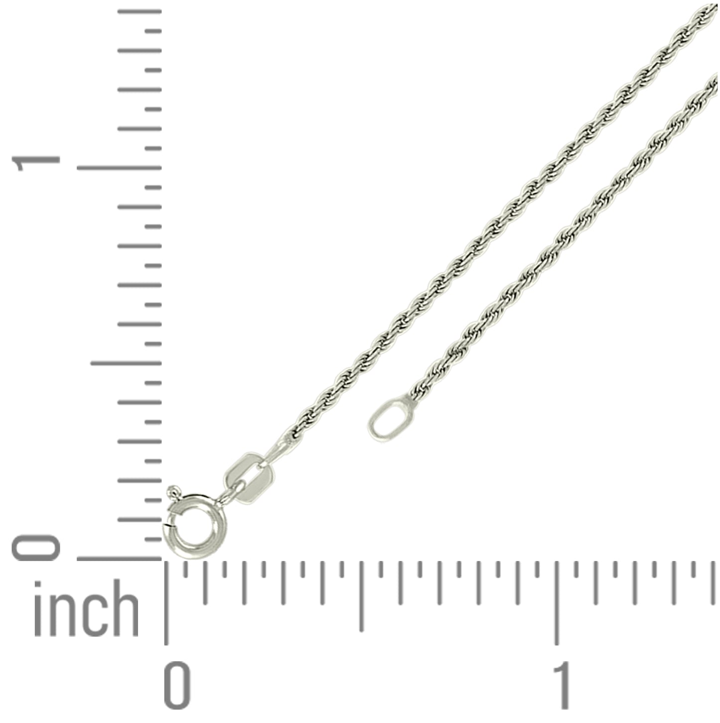 Sterling Silver Solid Rope Silver Chain