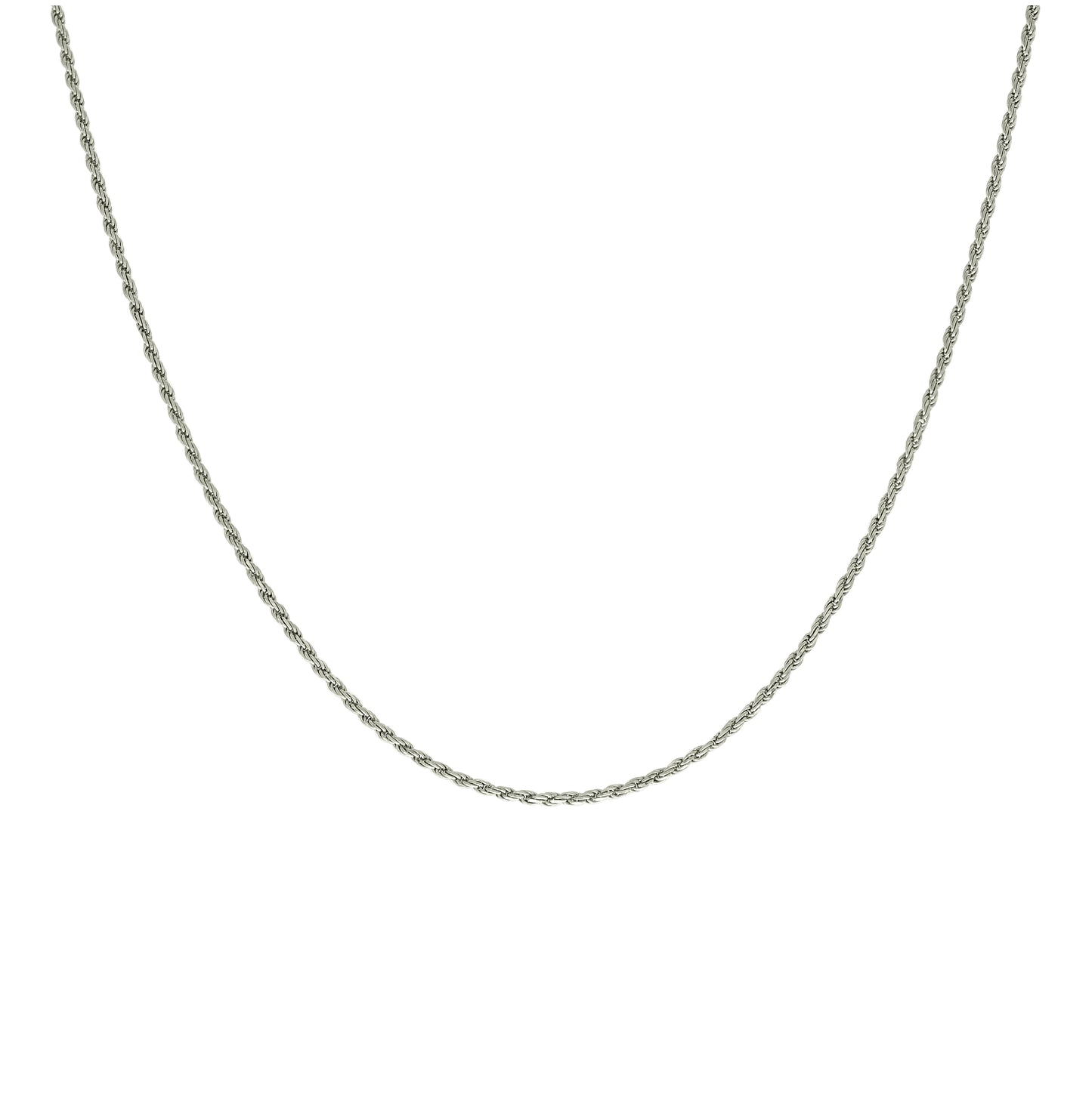 Sterling Silver Solid Rope Silver Chain