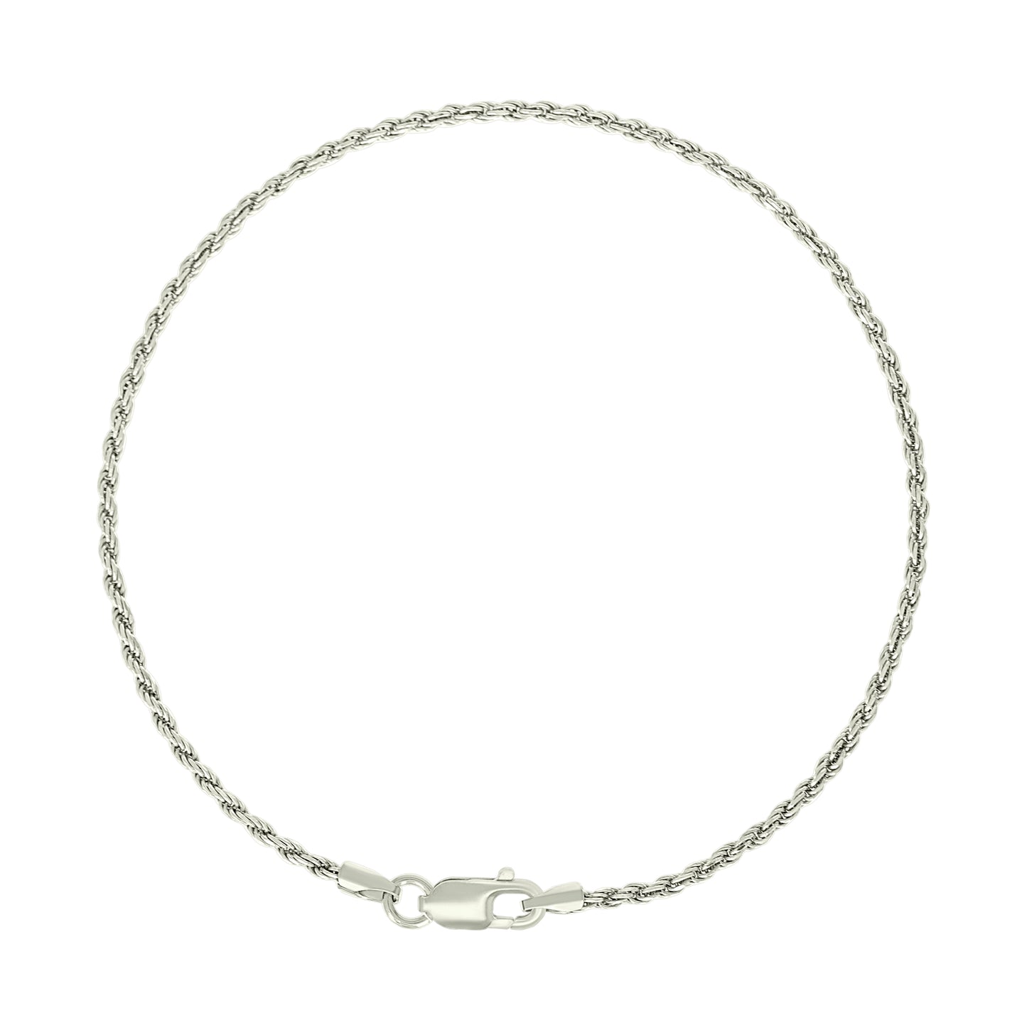 Sterling Silver Solid Rope Silver Chain