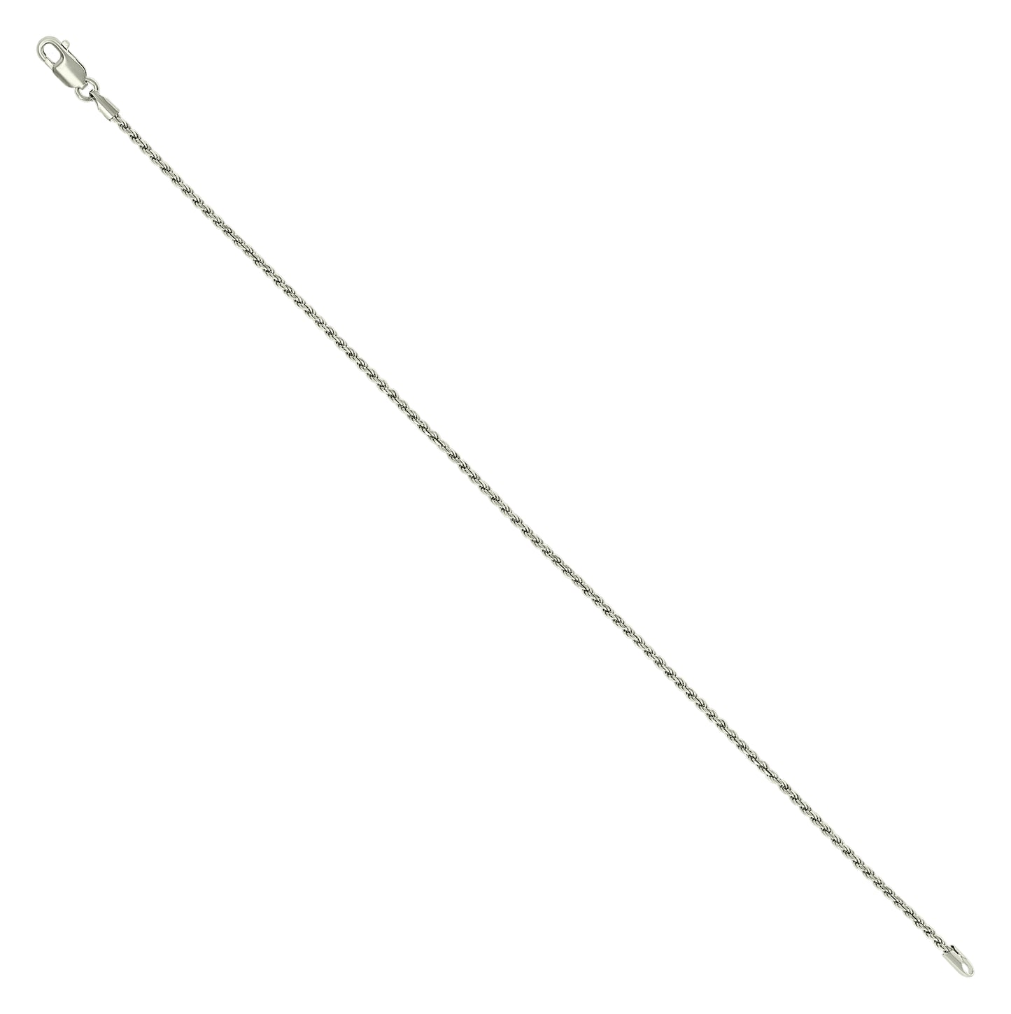 Sterling Silver Solid Rope Silver Chain