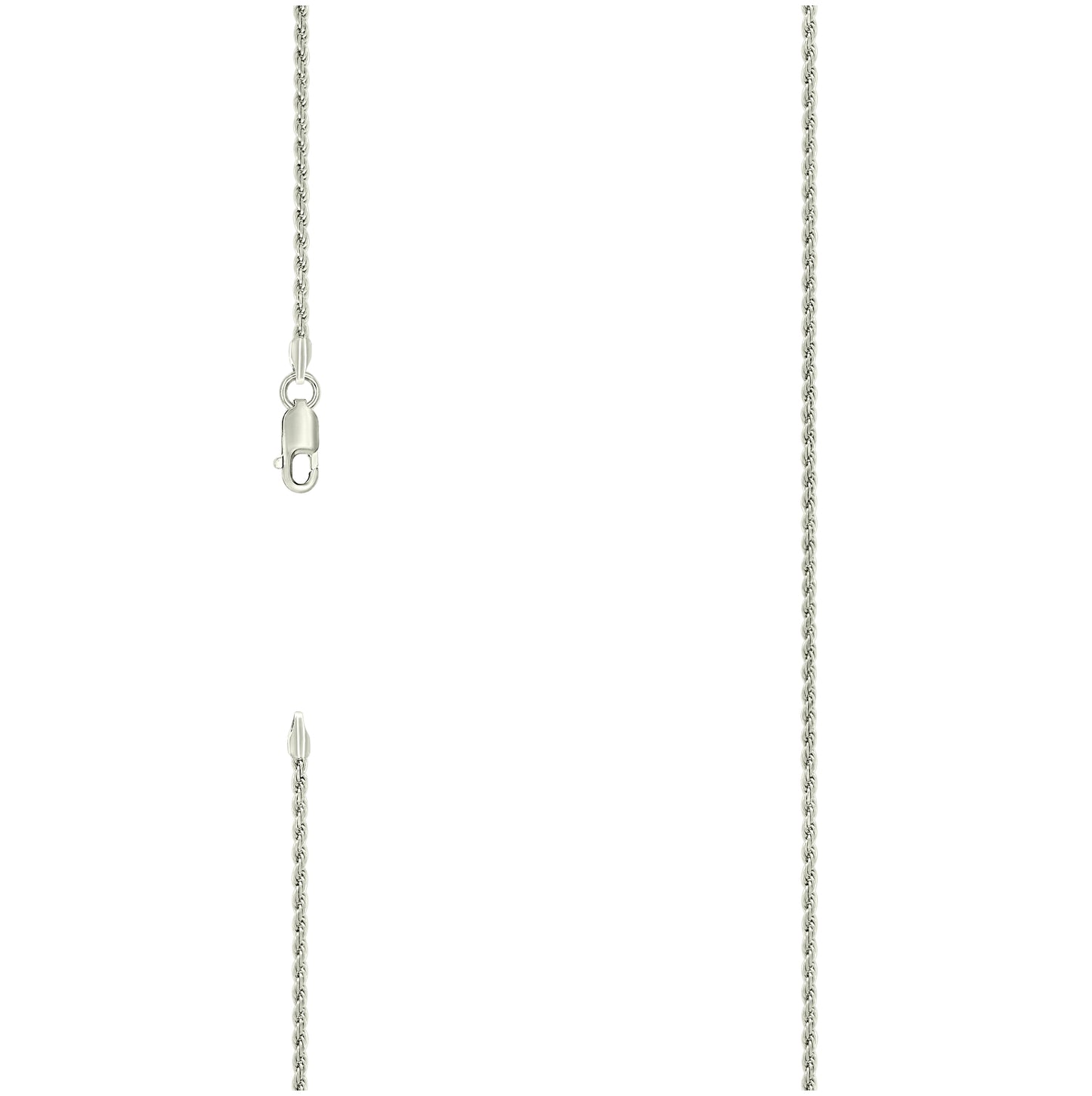 Sterling Silver Solid Rope Silver Chain