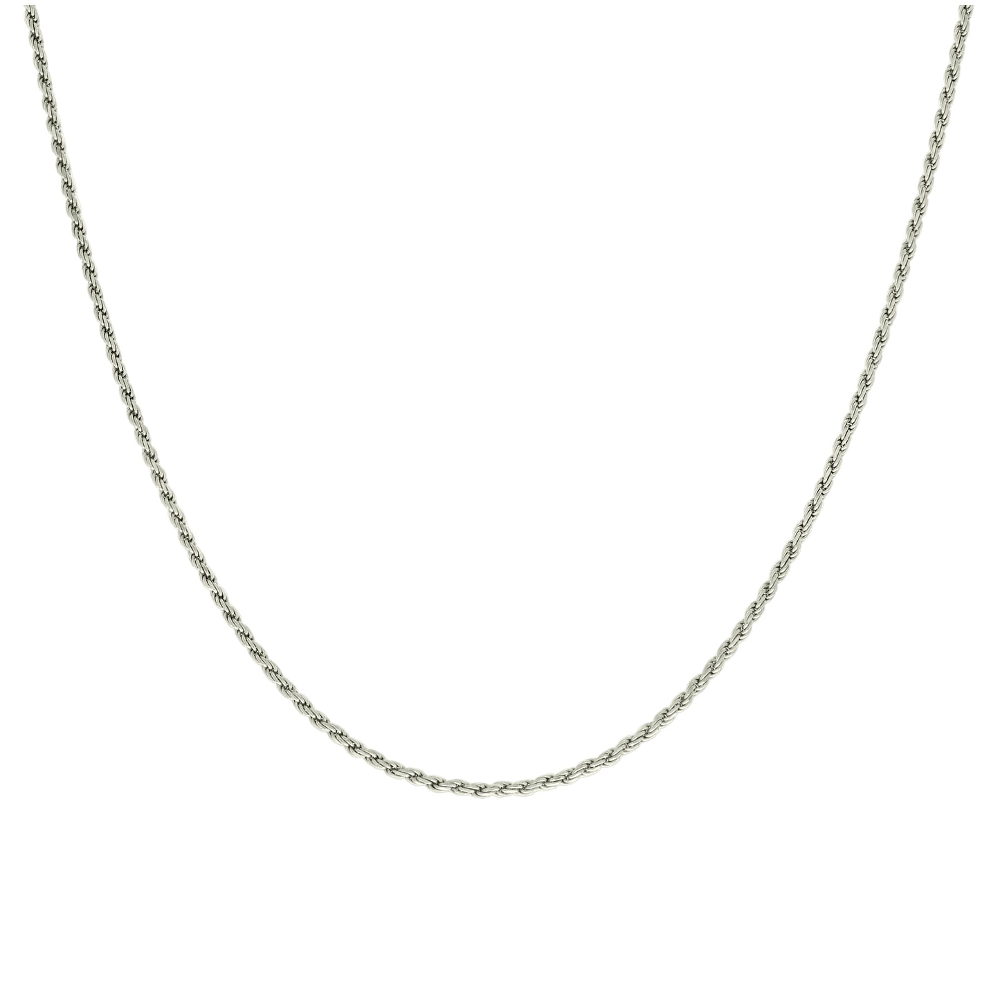Sterling Silver Solid Rope Silver Chain