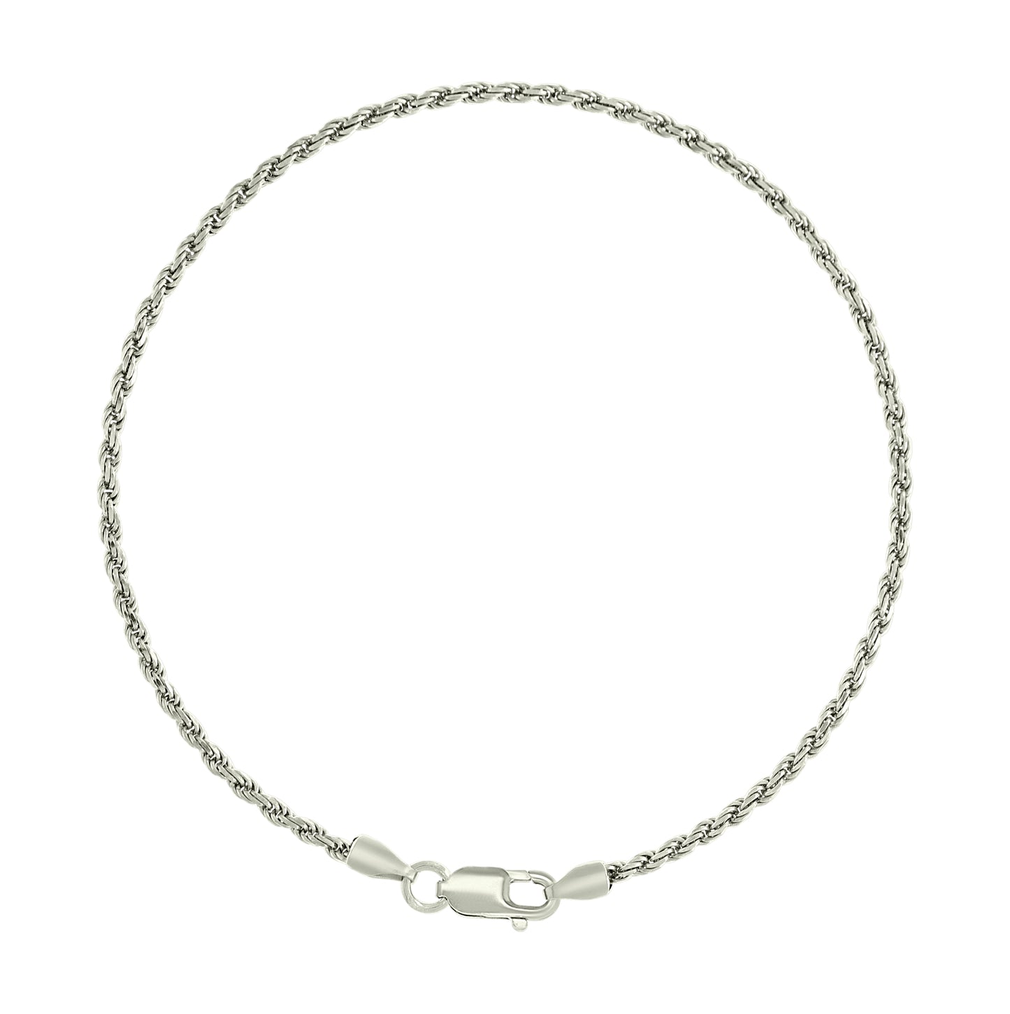 Sterling Silver Solid Rope Silver Chain